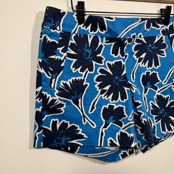 J Crew Womens Floral Stretch Chino Shorts sz 4 City Fit  Tropical Preppy NEW - Picture 2 of 5